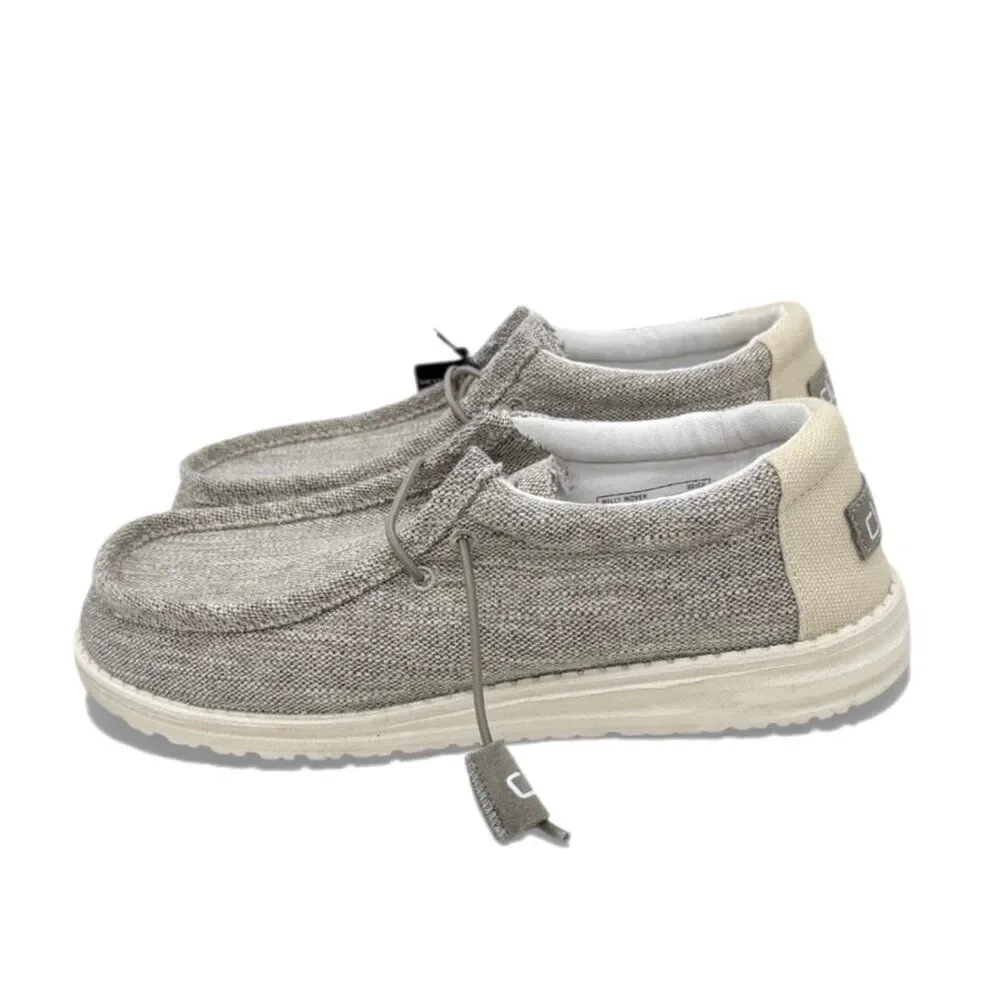 Hey Dude Wally Woven Slip-On Loafers Men’s 8 Canvas Casual Shoes Lightweight